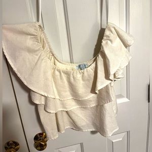 White Off the Shoulder Top